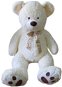 Medveď sediaci biely – 105 cm s nohami - Plyšová hračka