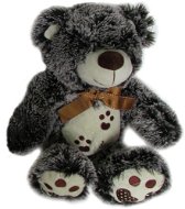 Medveď s mašľou čierny – 28 cm - Plyšová hračka