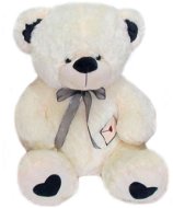 Medveď biely – čierne uško – 50 cm - Plyšová hračka