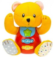 Sitting Teddy bear 18cm battery operated with light and sound 3m+ in box - Soft Toy