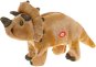 Plyšový chodiaci Triceratops so zvukom – 37 × 20 cm - Plyšová hračka
