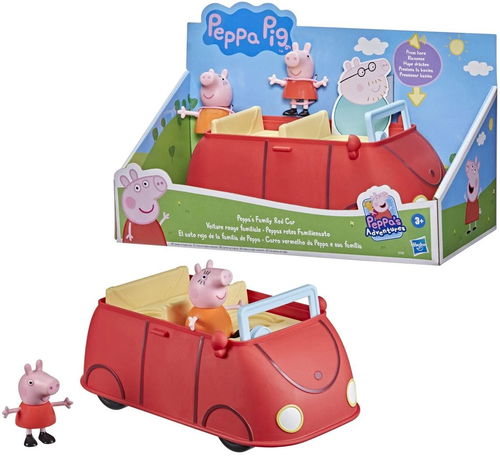 Prasátko Peppa Rodinné červené auto - Set figurek a příslušenství - Hlavní obrázek