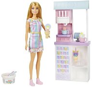 Barbie Fagylaltárus játékkészlet - szőke hajú - Játékbaba