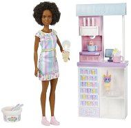 Barbie Fagylaltárus játékkészlet - fekete hajú - Játékbaba