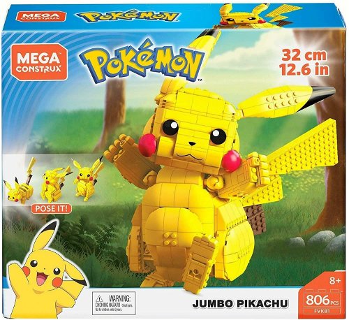 Set Construccion Mega Contrux Pikachu Pokemon 825 pcs