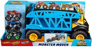 Hot Wheels Monster Trucks Carriage Truck And 3 pcs Truck - Hot Wheels