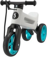 Teddies Scooter FUNNY WHEELS Rider SuperSport weiß/türkis 2in1+Gurt - Laufrad