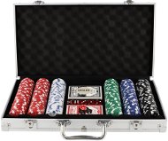 Teddies Poker sada 300 ks + karty + kocky v hliníkovom kufríku - Spoločenská hra