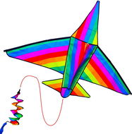 Kite Dragon - Rainbow Airplane - Létající drak