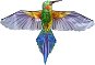 Létající drak Drak - fialový kolibřík - Létající drak