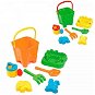Addo Sandspielzeug - Spielzeugset im Eimer - 6-teilig - Sandspielzeug-Set