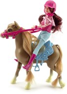 Teddies Horse combing with accessories + doll jockey - Doll