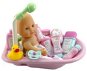 Teddies Baby bathing with tub and accessories - Doll