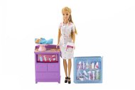 Teddies Anlily Baby Doctor Articulated Doll with Baby and Accessories - Doll
