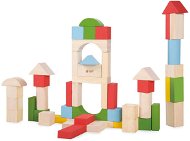 Teddies Building blocks wood 50pcs - Building Set