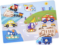 Teddies Puzzle board contour vehicles - Puzzle