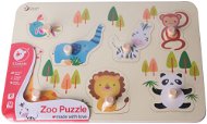 Teddies Puzzle deskové obrysové zoo - Puzzle