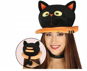 Hut - schwarze Katze - Halloween - Kostüm-Accessoire