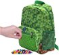 Pixie Crew, detský batoh Adventure zelená kocka - Detský ruksak