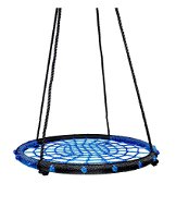 Teddies Houpací kruh modrý 80 cm provazový výplet - Houpačka