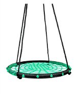 Teddies Houpací kruh zelený 80 cm provazový výplet - Houpačka