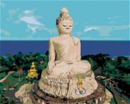 Malování podle čísel - Buddha a oceán - Painting by Numbers