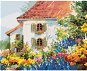 Maľovanie podľa čísel – Dom v kvetinovej záhrade - Maľovanie podľa čísel