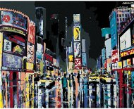 Malen nach Zahlen - Blick auf New York bei Nacht - Malen nach Zahlen