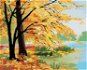 Malování podle čísel - Podzimní les u jezera - Painting by Numbers