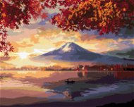 Malování podle čísel - Japonsko hora a jezero - Painting by Numbers