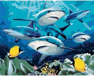 Malování podle čísel - Žraloci a korálový útes (Howard Robinson) - Painting by Numbers