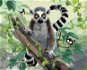 Malování podle čísel - Lemur a motýli (Howard Robinson) - Painting by Numbers