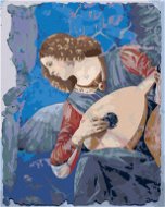 Maľovanie podľa čísiel – Anjel hrajúci na lutne (Melozzo da Forli) - Maľovanie podľa čísel