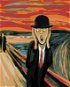 Malování podle čísel - Výkřik a klobouk - inspirace E. Munch - Painting by Numbers