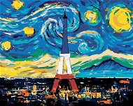 Painting by Numbers - Eiffel Tower after Vincent van Gogh, 40x50 cm, stretched canvas on frame - Painting by Numbers