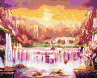 Painting by Numbers - Japan Waterfalls, 40x50 cm, without frame and without canvas switching off - Painting by Numbers