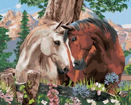 Painting by Numbers - When a Horse Falls in Love (Howard Robinson), 80x100 cm, stretched canvas on f - Painting by Numbers