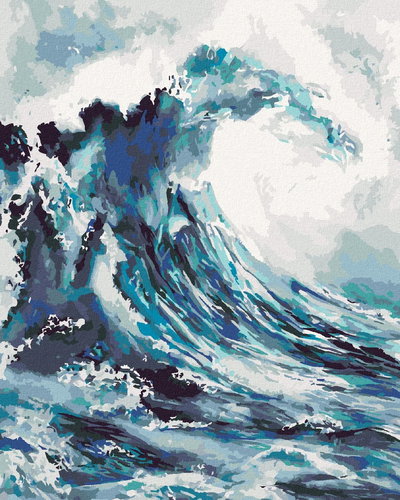 Painting by Numbers - Sea Waves, 80x100 cm, without frame and without canvas switching off - Painting by Numbers - Main image