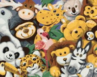 Painting by Numbers - Stuffed Animals (Howard Robinson), 80x100 cm, unframed and without canvas cut- - Painting by Numbers