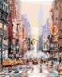 Malování podle čísel - Ulice v New Yorku a žluté taxíky (Richard Macneil), 40x50 cm, bez rámu a bez  - Malování podle čísel