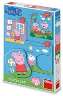 Prasiatko Peppa rodina 3 – 5 baby puzzle set - Puzzle