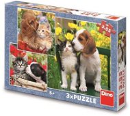Puzzle Tierfreunde - 3 x 55 Teile - Puzzle