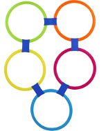 Teddies Kruhy skákacie farebné 10 ks - Vonkajšia hra