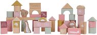 Wooden cubes in a pink tube - Wooden Blocks