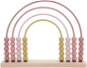 Pink rainbow wooden abacus - Counter