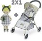 DeCuevas 90547 Sports stroller for dolls and plush doll PIPO 2022 - 55 cm - Doll Stroller