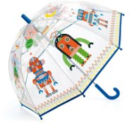 Djeco Krásny dizajnový dáždnik – Roboti - Detský dáždnik
