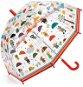 Djeco Schöner Design Regenschirm - Im Regen - Kinder-Regenschirm