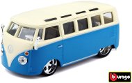 Bburago 1:32 Plus Volkswagen Van Samba Blue/White - Metal Model