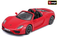 Bburago 1:24 Plus Porsche 918 Spyder Red - Kovový model